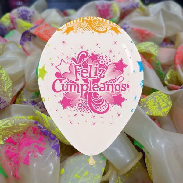 Globo Cristal "Feliz Cumpleaños" R12