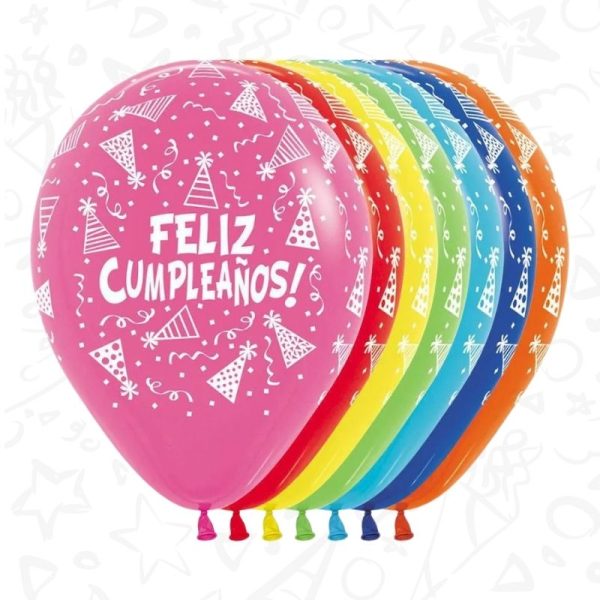 Globo Infinity R12 "Feliz Cumpleaños"