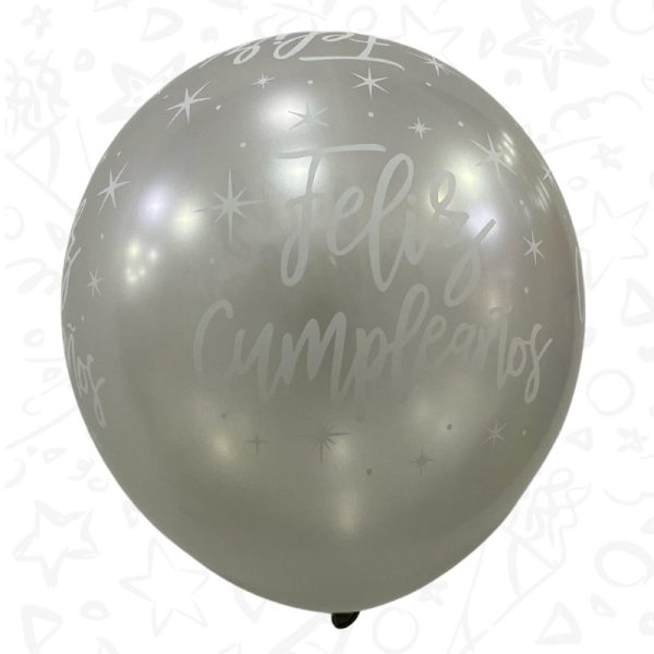 Globo Satinado Infinity "Feliz Cumpleaños" - Imagen 5