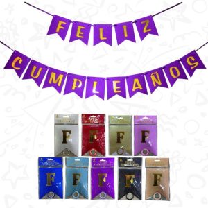Festón Escarchado “Feliz Cumpleaños”