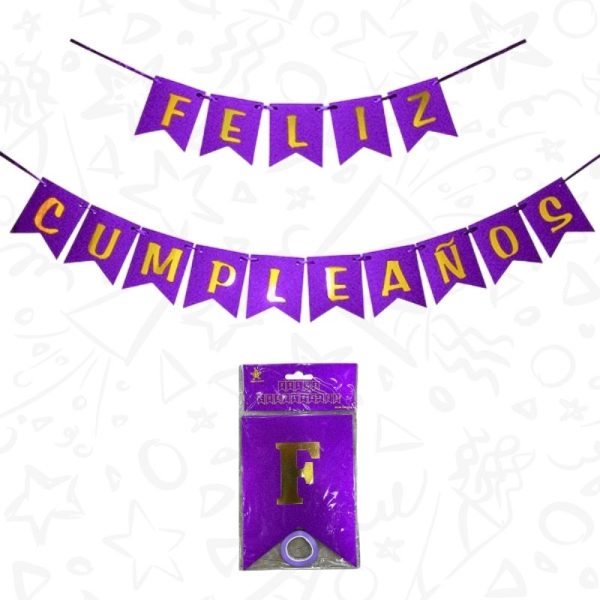 Festón Escarchado “Feliz Cumpleaños” - Imagen 10