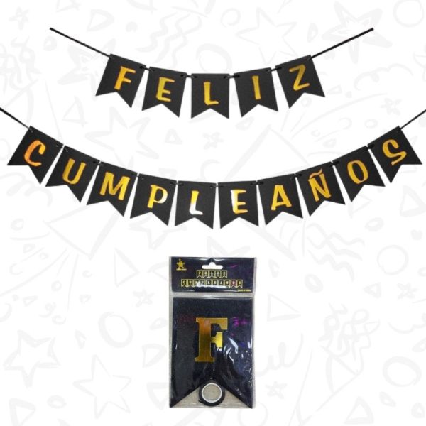 Festón Escarchado “Feliz Cumpleaños” - Imagen 7