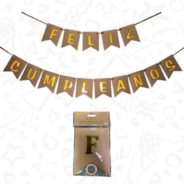 Festón Escarchado “Feliz Cumpleaños” - Imagen 6