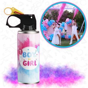 Extintor revelación pequeño para gender reveal seguro